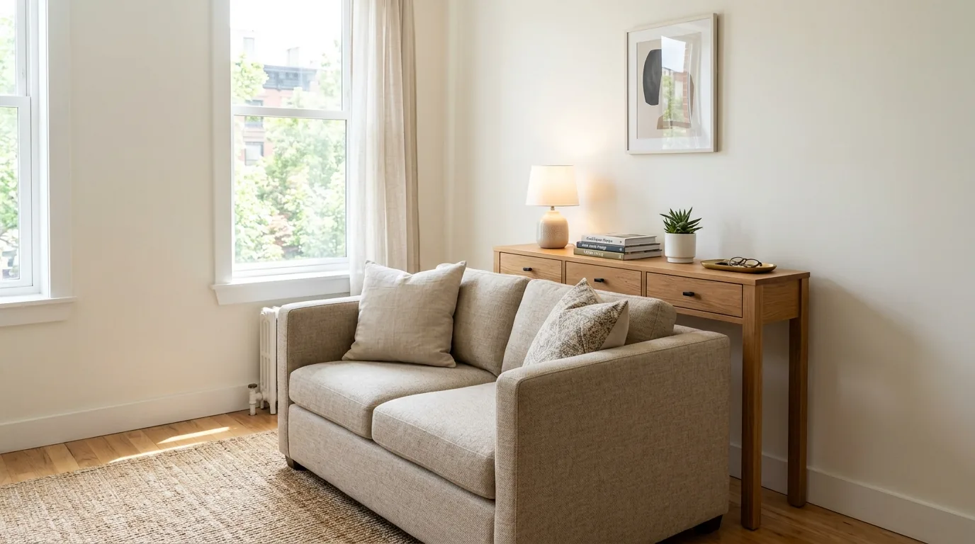 Try baskets under the table for storage